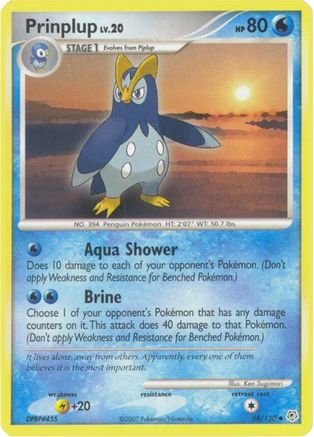 Prinplup (58/130) [Diamond & Pearl: Base Set] Reverse Holofoil