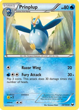 Prinplup (28/108) [Black & White: Dark Explorers] Reverse Holofoil