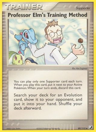 Professor Elm's Training Method (89/115) [EX: Unseen Forces] Reverse Holofoil