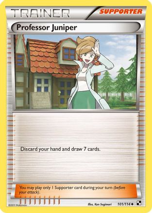 Professor Juniper (101/114) [Black & White: Base Set] Reverse Holofoil