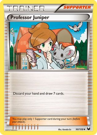 Professor Juniper (98/108) [Black & White: Dark Explorers] Reverse Holofoil