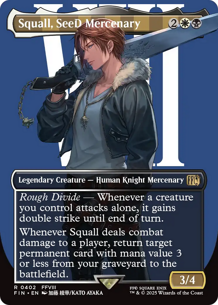 Squall, SeeD Mercenary (Borderless) [FINAL FANTASY] Foil