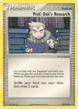Prof. Oak's Research (98/112) [EX: FireRed & LeafGreen] Reverse Holofoil