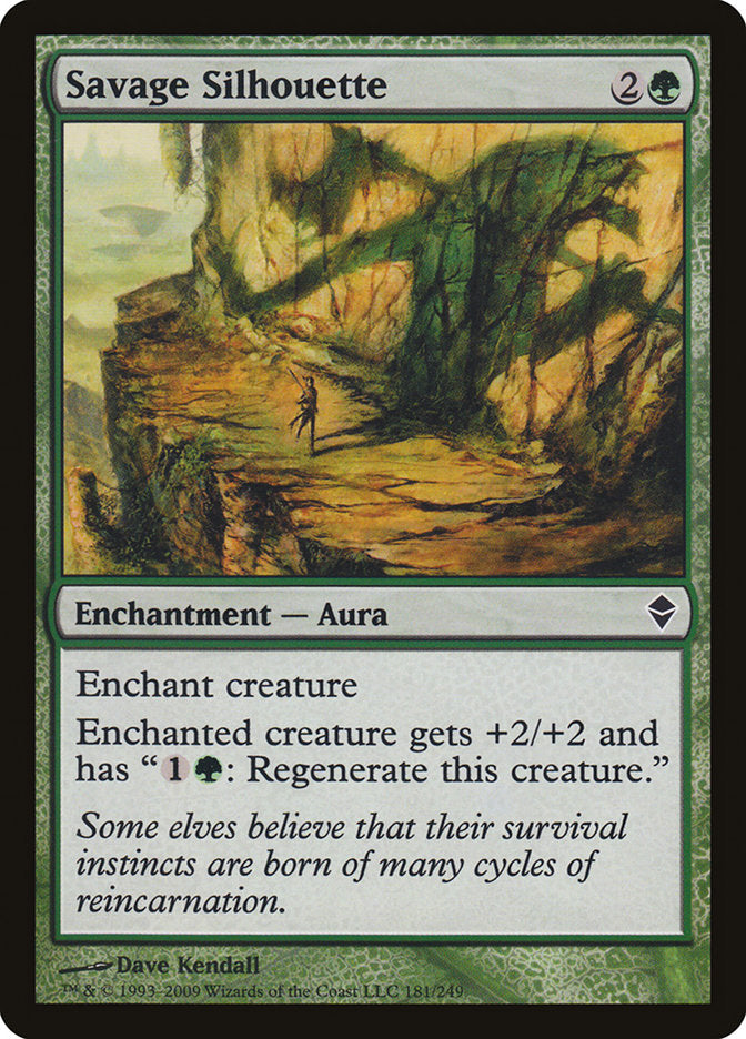 Savage Silhouette [Zendikar] Foil
