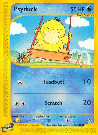 Psyduck (104/147) [Aquapolis] Reverse Holofoil