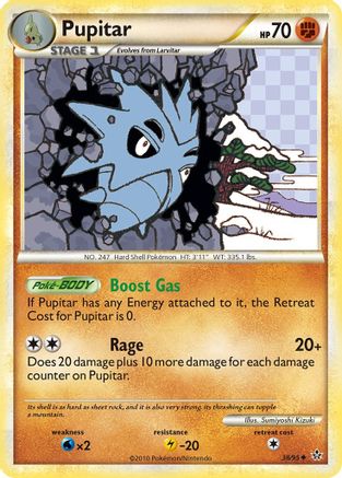 Pupitar (38/95) [HeartGold & SoulSilver: Unleashed] Reverse Holofoil