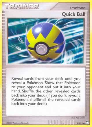 Quick Ball (114/123) [Diamond & Pearl: Mysterious Treasures] Reverse Holofoil