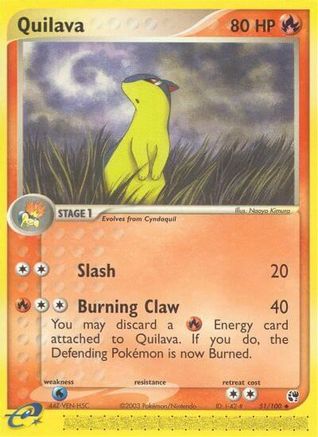 Quilava (51/100) [EX: Sandstorm] Reverse Holofoil