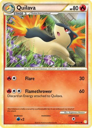 Quilava (49/123) [HeartGold & SoulSilver: Base Set] Reverse Holofoil