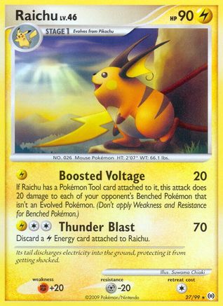 Raichu (27/99) [Platinum: Arceus] Reverse Holofoil