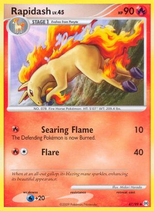 Rapidash (47/99) [Platinum: Arceus] Reverse Holofoil