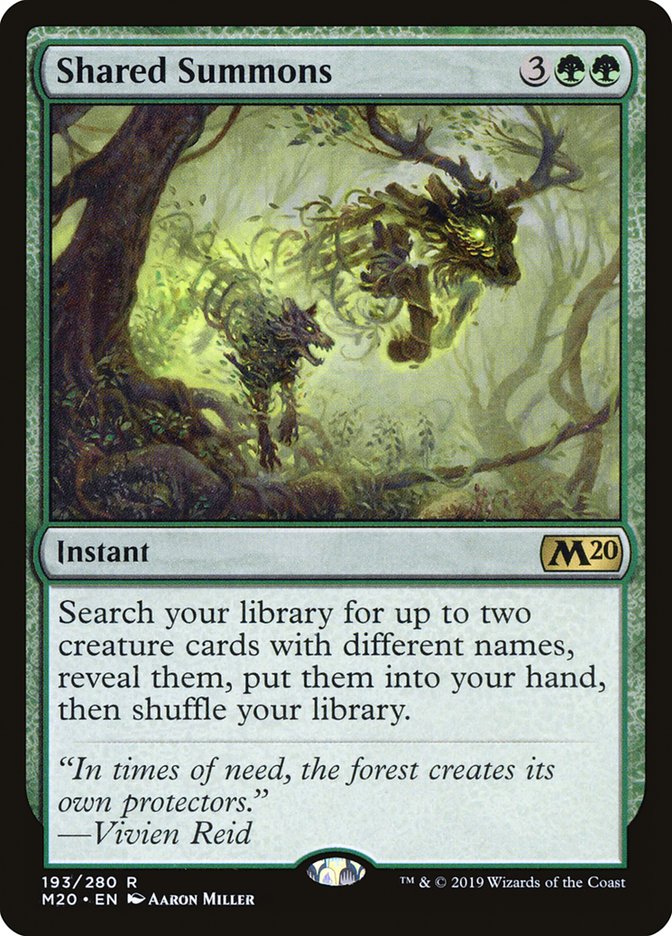 Shared Summons [Core Set 2020] Foil