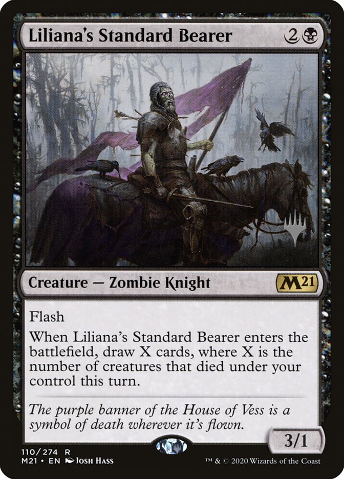 Liliana's Standard Bearer (Promo Pack) [Core Set 2021 Promos] Foil