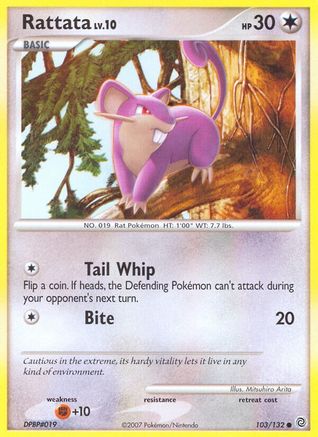 Rattata (103/132) [Diamond & Pearl: Secret Wonders] Reverse Holofoil