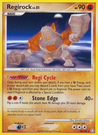 Regirock (38/146) [Diamond & Pearl: Legends Awakened] Reverse Holofoil
