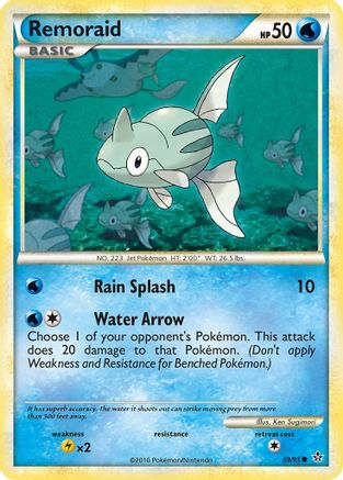 Remoraid (59/95) [HeartGold & SoulSilver: Unleashed] Reverse Holofoil