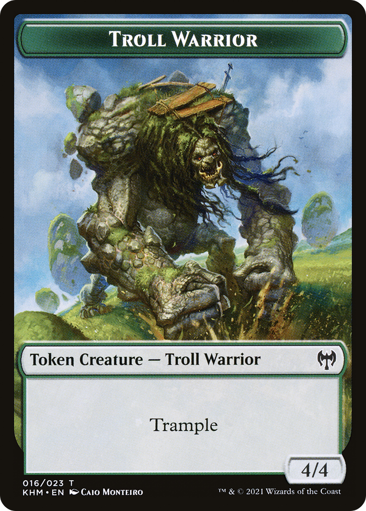 Troll Warrior  [Kaldheim Tokens] Foil