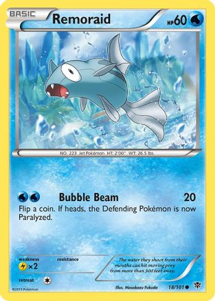 Remoraid (18/101) [Black & White: Plasma Blast] Reverse Holofoil