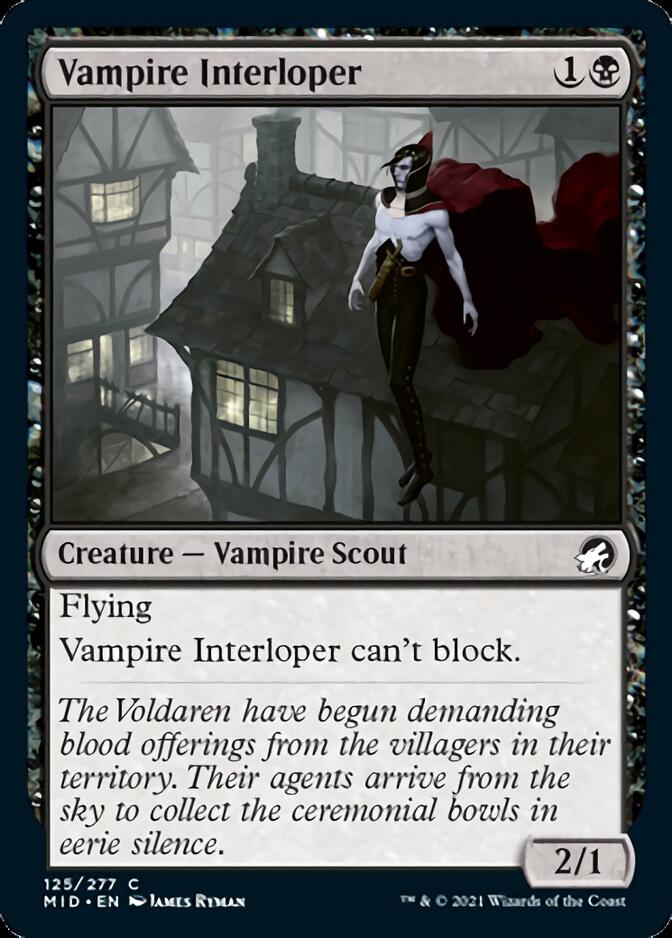 Vampire Interloper [Innistrad: Midnight Hunt] Foil