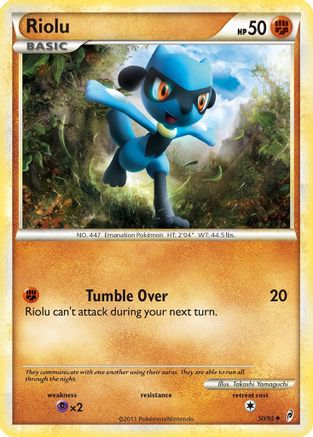 Riolu (50/95) [HeartGold & SoulSilver: Call of Legends] Reverse Holofoil