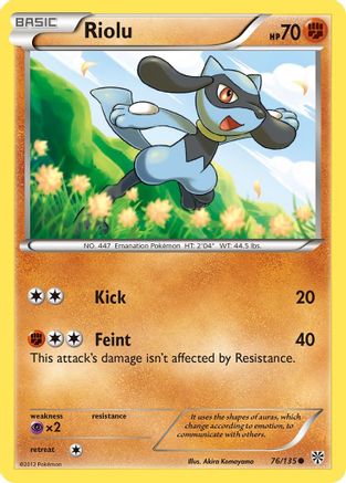 Riolu (76/135) [Black & White: Plasma Storm] Reverse Holofoil