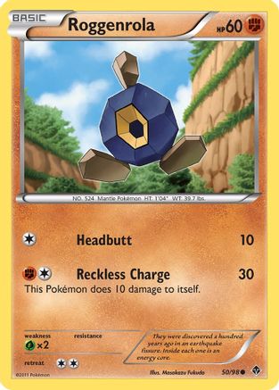 Roggenrola (50/98) [Black & White: Emerging Powers] Reverse Holofoil