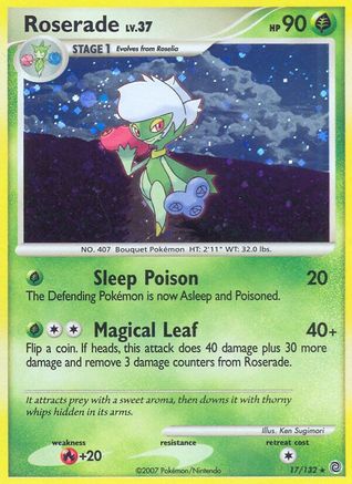 Roserade (17/132) [Diamond & Pearl: Secret Wonders] Reverse Holofoil