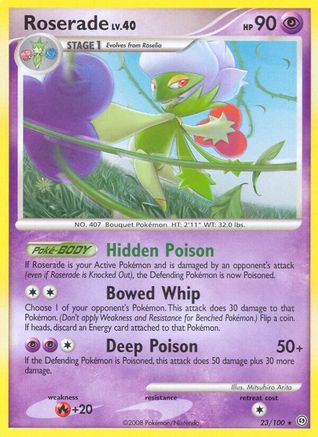 Roserade (23/100) [Diamond & Pearl: Stormfront] Reverse Holofoil