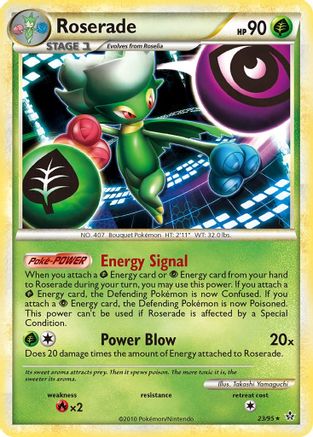 Roserade (23/95) [HeartGold & SoulSilver: Unleashed] Reverse Holofoil