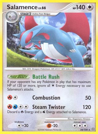 Salamence (24/100) [Diamond & Pearl: Stormfront] Reverse Holofoil
