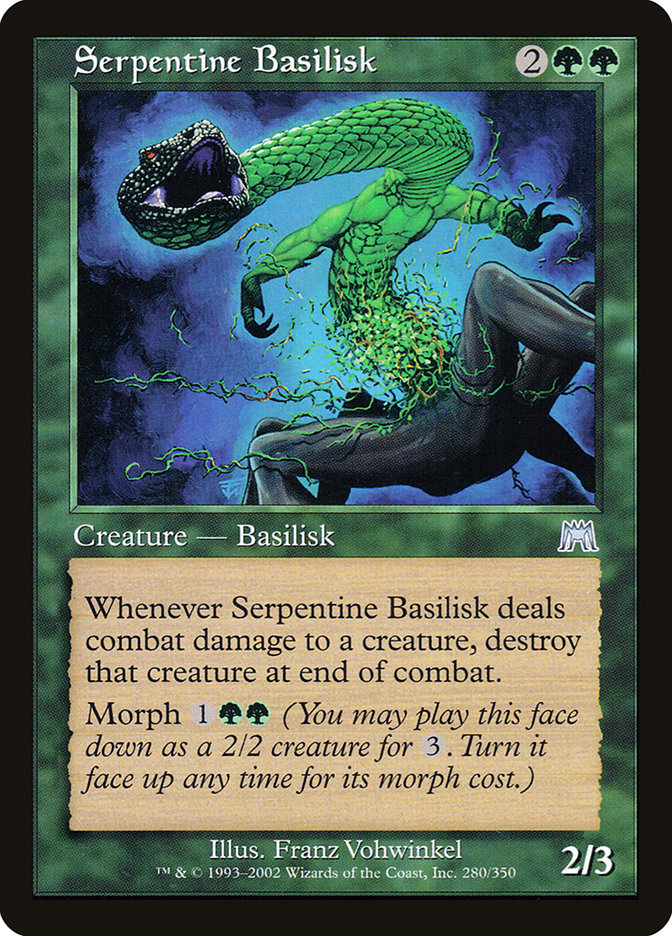 Serpentine Basilisk [Onslaught] Foil