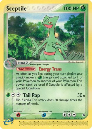 Sceptile (20/109) [EX: Ruby & Sapphire] Reverse Holofoil