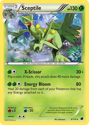 Sceptile (8/116) [Black & White: Plasma Freeze] Reverse Holofoil