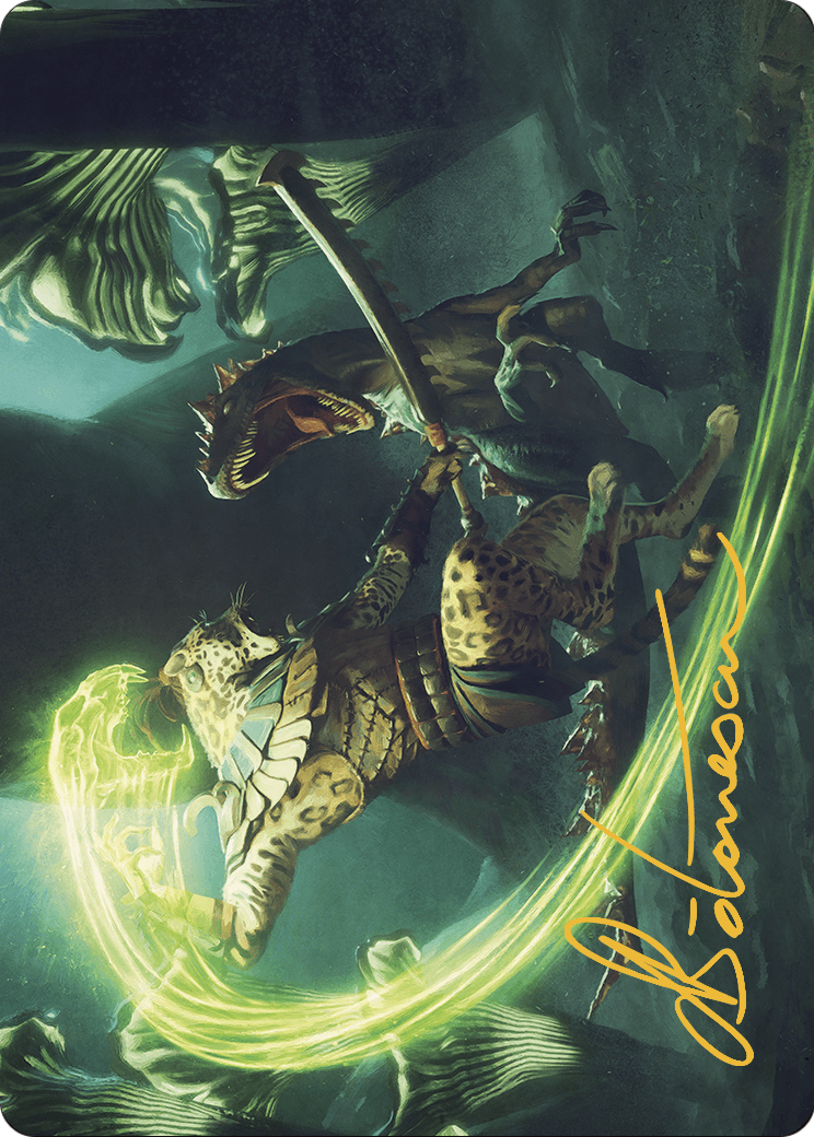 Contest of Claws // Contest of Claws  [The Lost Caverns of Ixalan Art Series] (Borderless)