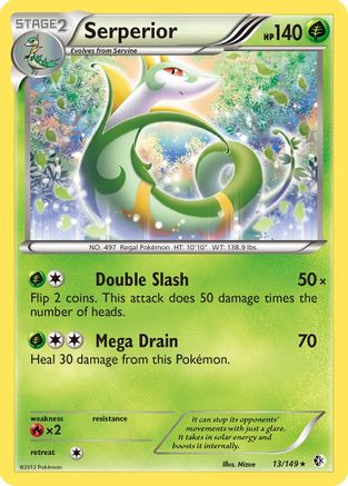 Serperior (13/149) [Black & White: Boundaries Crossed] Reverse Holofoil