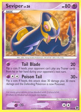 Seviper (52/106) [Diamond & Pearl: Great Encounters] Reverse Holofoil