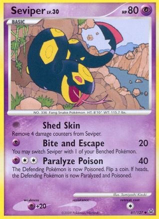 Seviper (61/127) [Platinum: Base Set] Reverse Holofoil