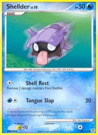 Shellder (105/132) [Diamond & Pearl: Secret Wonders] Reverse Holofoil