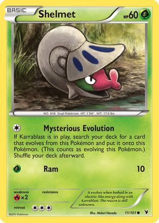Shelmet (11/101) [Black & White: Noble Victories] Reverse Holofoil