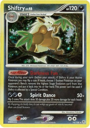 Shiftry (14/130) [Diamond & Pearl: Base Set] Reverse Holofoil