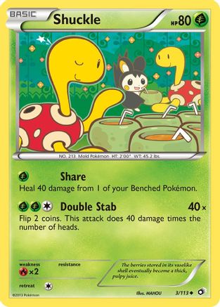 Shuckle (3/113) [Black & White: Legendary Treasures] Reverse Holofoil