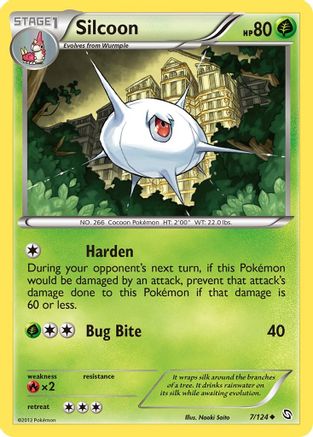 Silcoon (7/124) [Black & White: Dragons Exalted] Reverse Holofoil