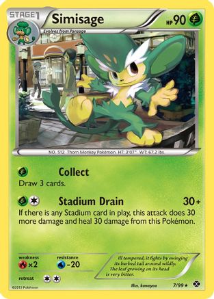 Simisage (7/99) [Black & White: Next Destinies] Reverse Holofoil