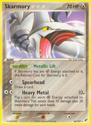 Skarmory (26/107) (Stamped) [EX: Deoxys]
