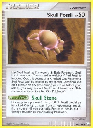 Skull Fossil (117/123) [Diamond & Pearl: Mysterious Treasures] Reverse Holofoil