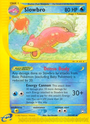 Slowbro (33/147) [Aquapolis] Reverse Holofoil
