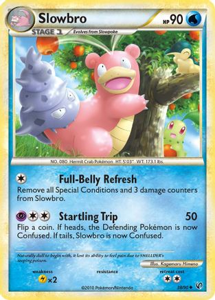 Slowbro (38/90) [HeartGold & SoulSilver: Undaunted] Reverse Holofoil