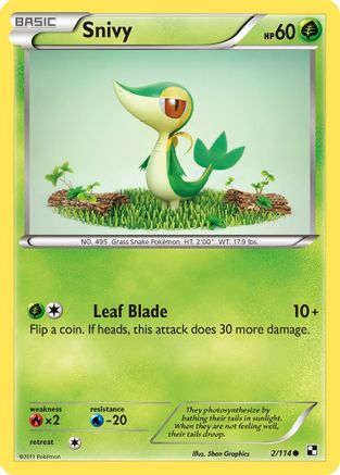 Snivy (2/114) [Black & White: Base Set] Reverse Holofoil