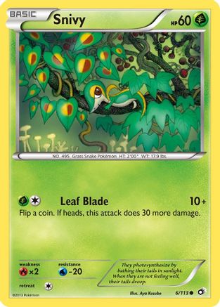 Snivy (6/113) [Black & White: Legendary Treasures] Reverse Holofoil