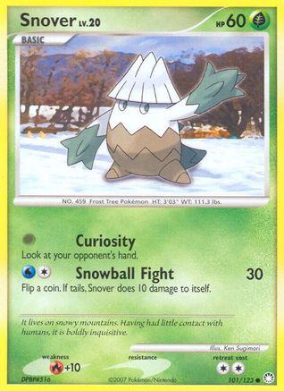 Snover (101/123) [Diamond & Pearl: Mysterious Treasures] Reverse Holofoil